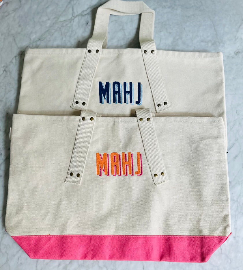 Mahjong tote bag