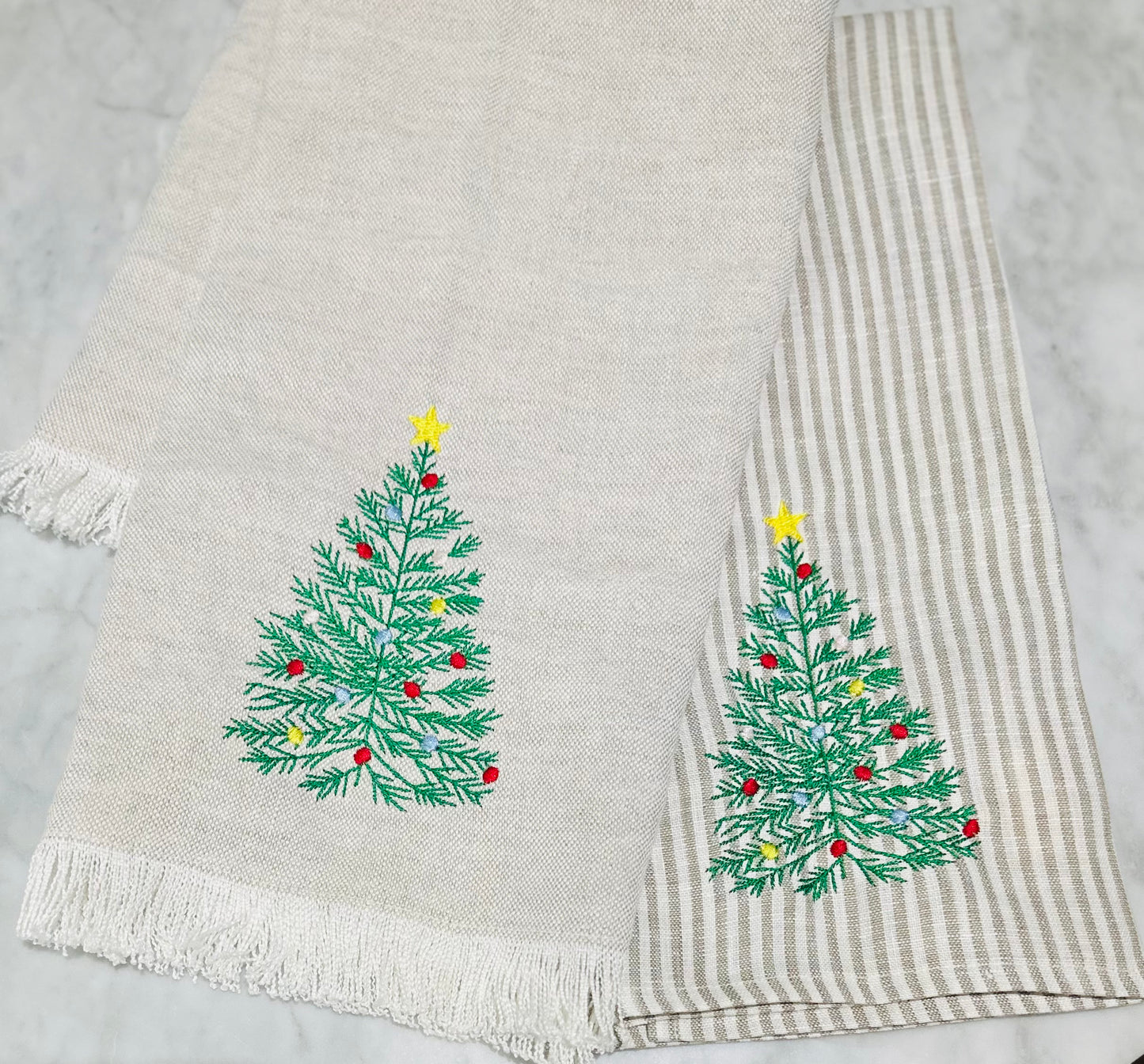 Stonewashed linen towels image 1