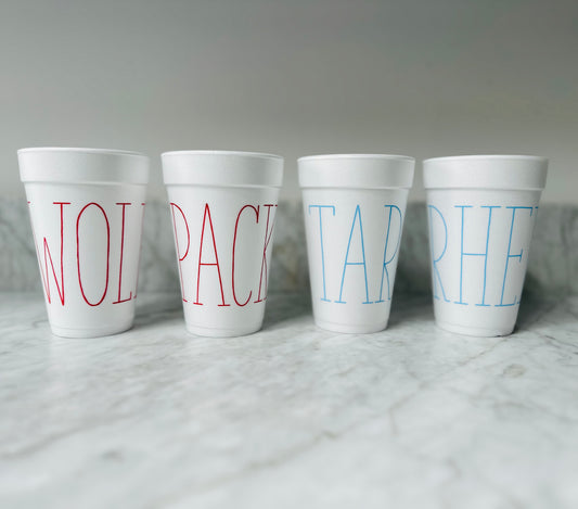 Team foam cups