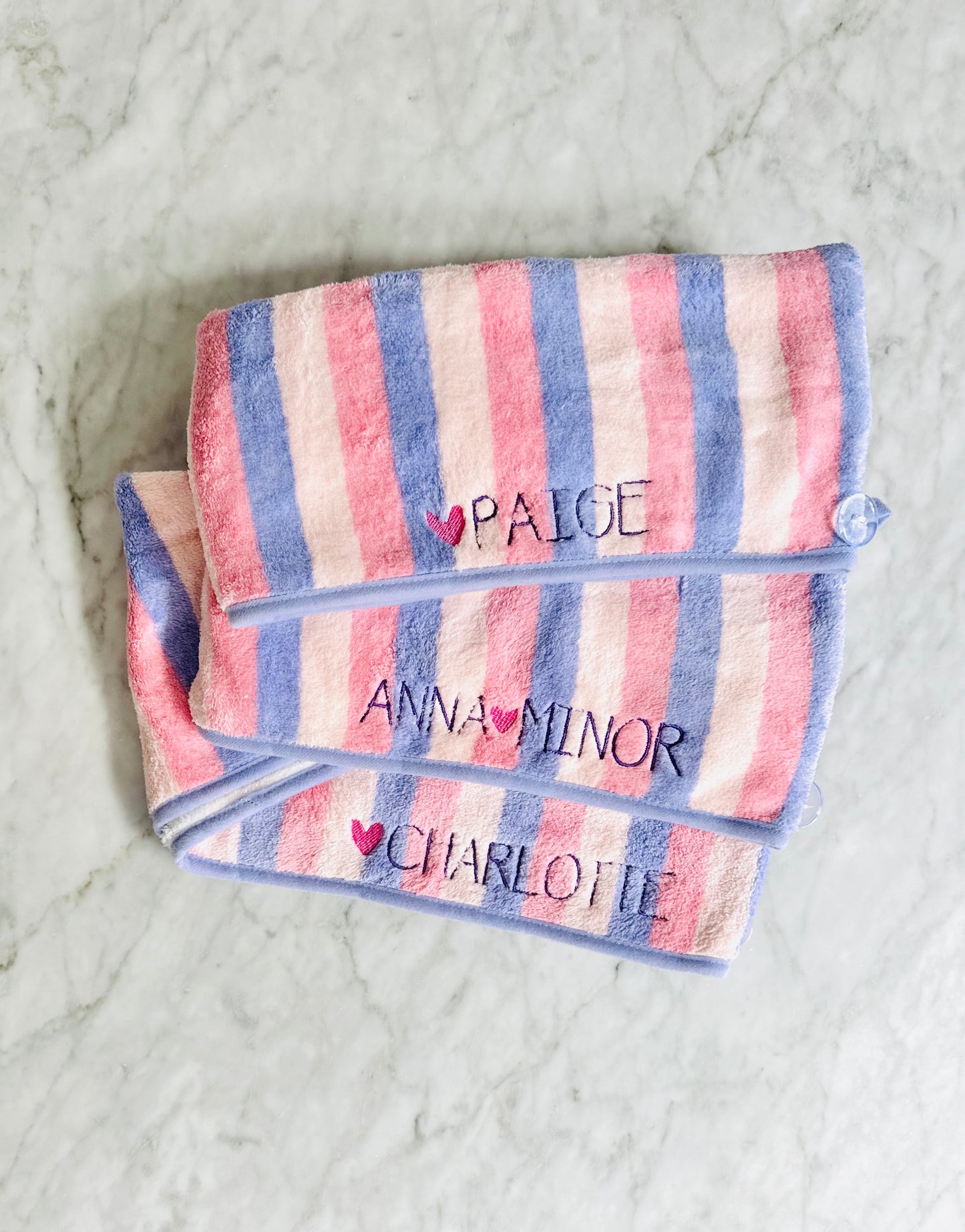 Towel hair wraps