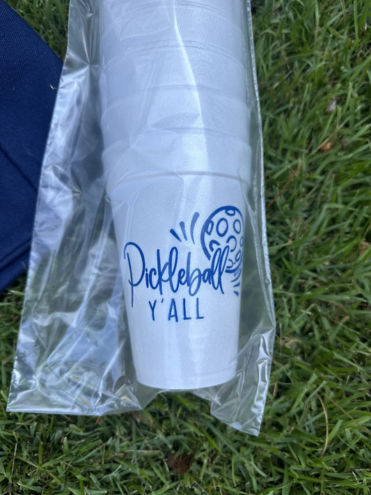 Pickleball foam cups