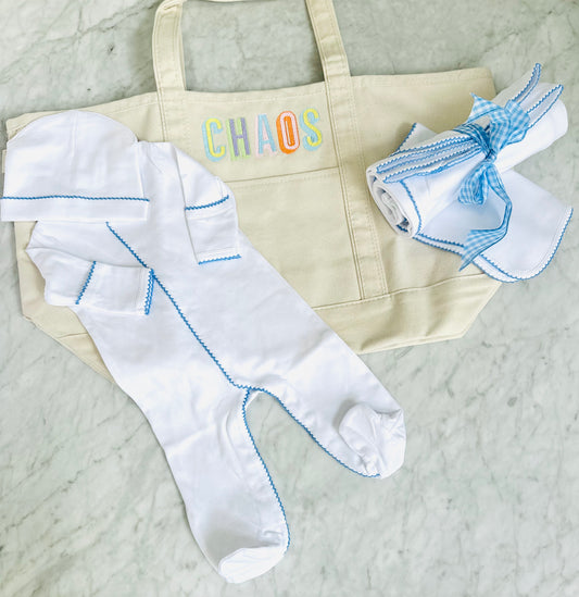 Baby bundle with added tote $125